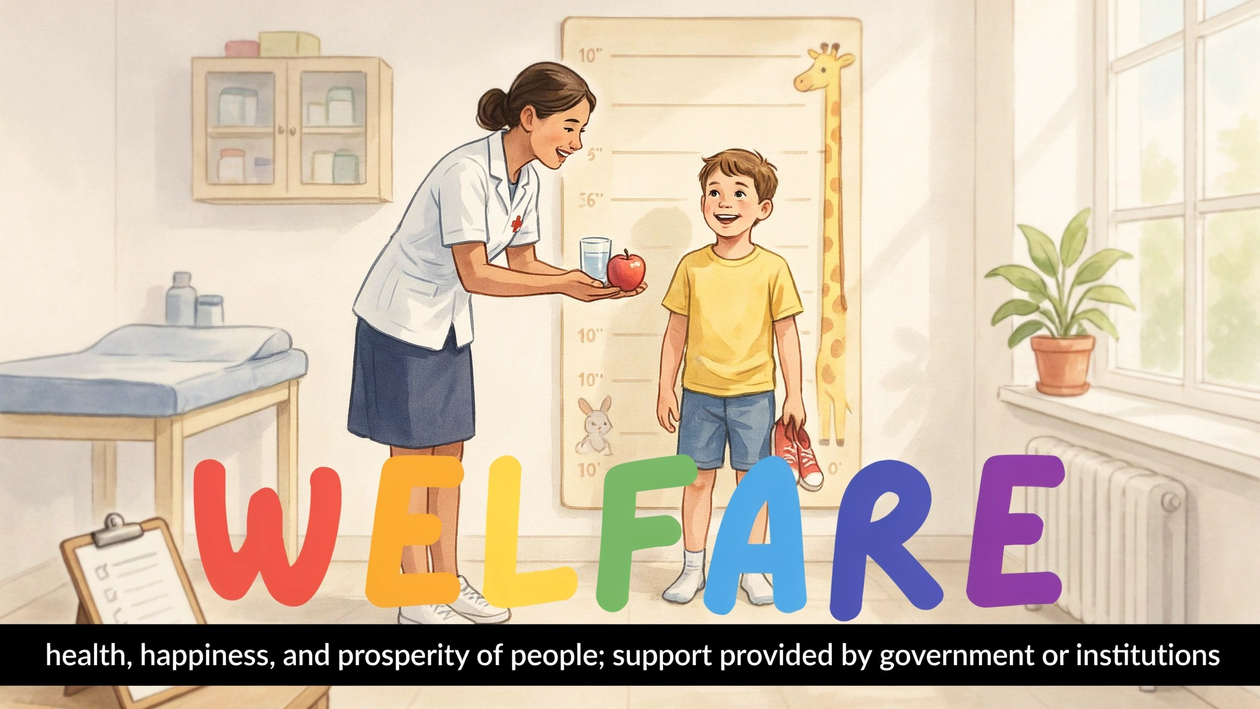 English Illustration for welfare